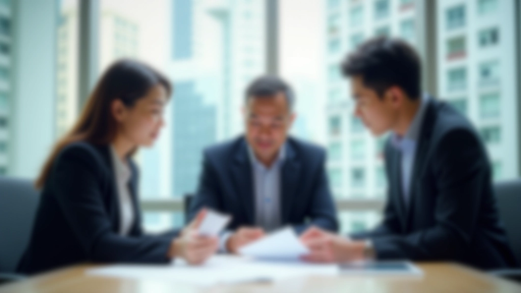 Team of professionals in business meeting discussing company strategy